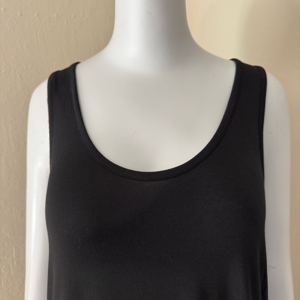 VINCE Black Jersey Tank Top Scoop Neck Modal Sleeveless Size Small - Picture 3 of 15